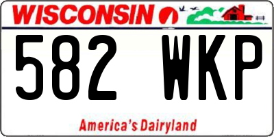 WI license plate 582WKP