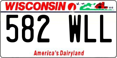 WI license plate 582WLL