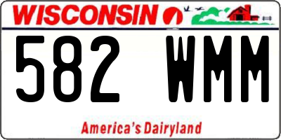 WI license plate 582WMM