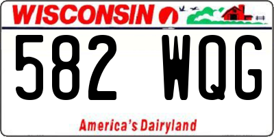 WI license plate 582WQG
