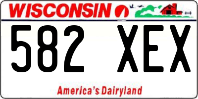 WI license plate 582XEX