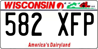 WI license plate 582XFP