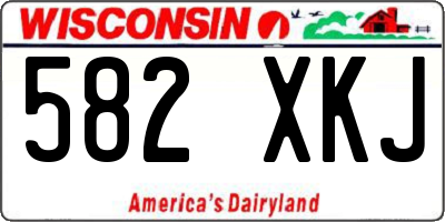 WI license plate 582XKJ