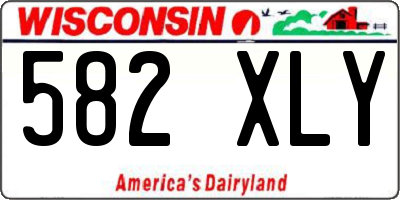 WI license plate 582XLY