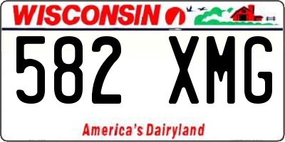 WI license plate 582XMG