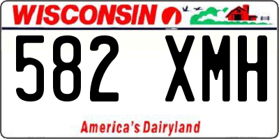 WI license plate 582XMH