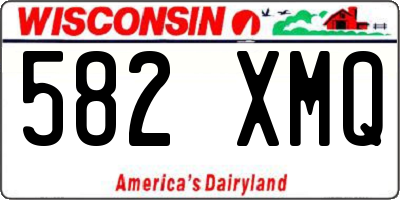 WI license plate 582XMQ