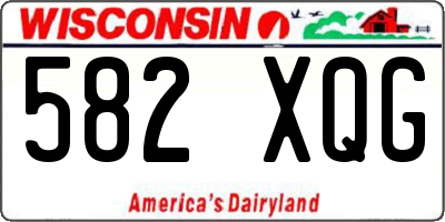 WI license plate 582XQG