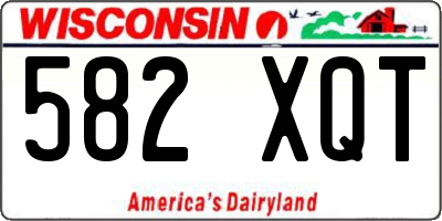WI license plate 582XQT