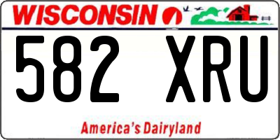 WI license plate 582XRU
