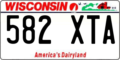 WI license plate 582XTA