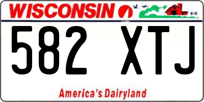 WI license plate 582XTJ