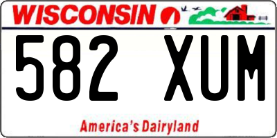 WI license plate 582XUM