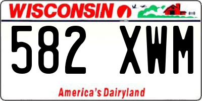 WI license plate 582XWM