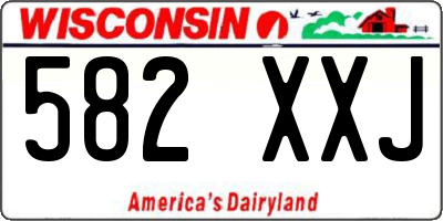 WI license plate 582XXJ