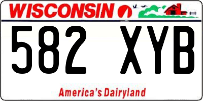 WI license plate 582XYB