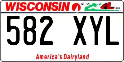 WI license plate 582XYL