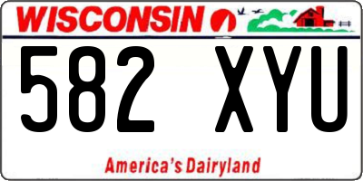 WI license plate 582XYU