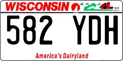 WI license plate 582YDH