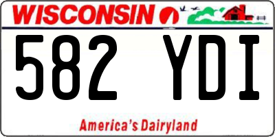 WI license plate 582YDI