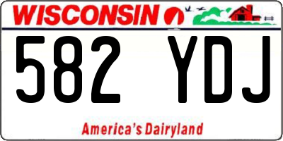 WI license plate 582YDJ
