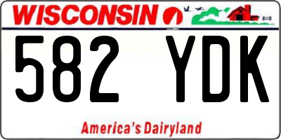 WI license plate 582YDK