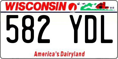 WI license plate 582YDL