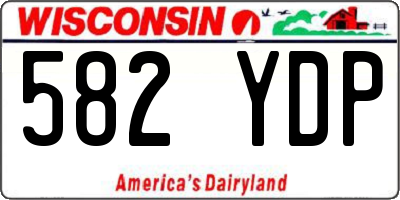 WI license plate 582YDP