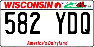 WI license plate 582YDQ