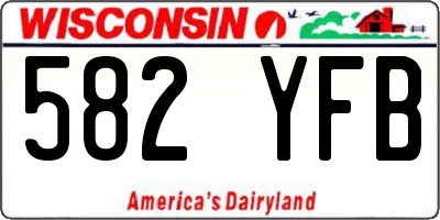 WI license plate 582YFB