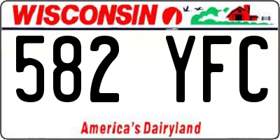 WI license plate 582YFC