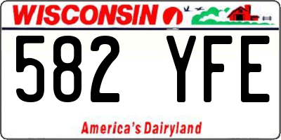 WI license plate 582YFE
