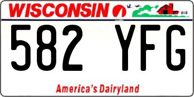 WI license plate 582YFG