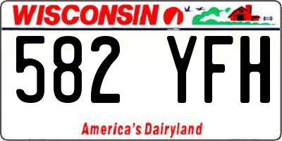 WI license plate 582YFH