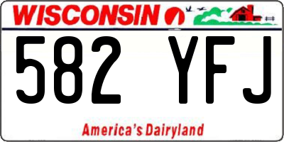 WI license plate 582YFJ