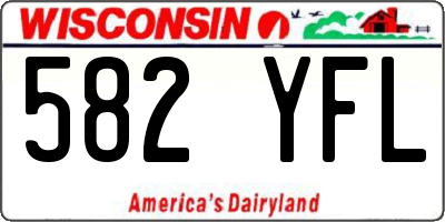 WI license plate 582YFL