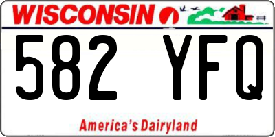 WI license plate 582YFQ