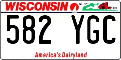 WI license plate 582YGC