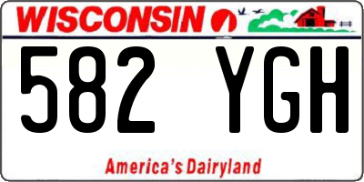 WI license plate 582YGH