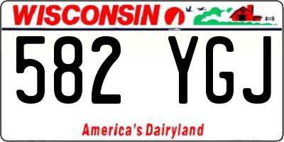 WI license plate 582YGJ