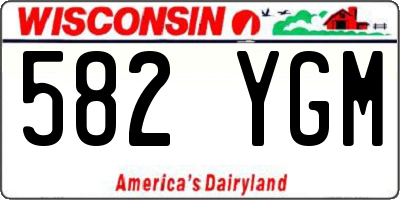 WI license plate 582YGM