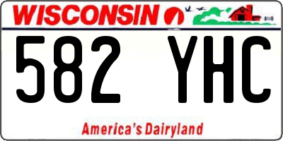 WI license plate 582YHC