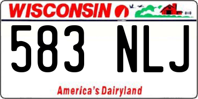 WI license plate 583NLJ