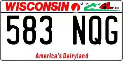 WI license plate 583NQG