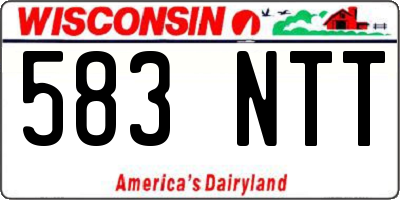 WI license plate 583NTT