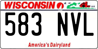 WI license plate 583NVL