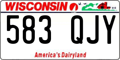 WI license plate 583QJY