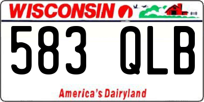 WI license plate 583QLB