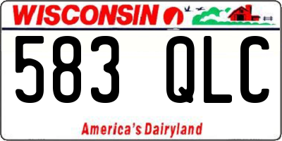 WI license plate 583QLC