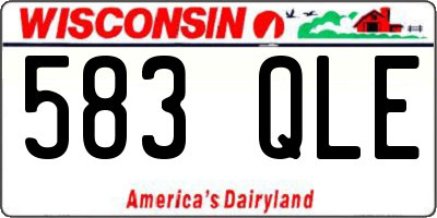 WI license plate 583QLE